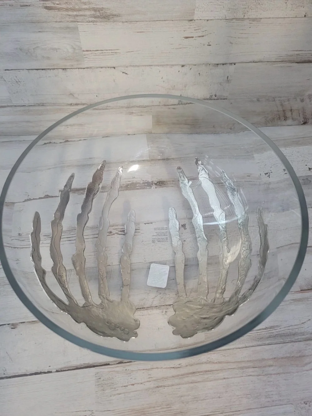 Pottery Barn Skeleton Hands Candy Salad Bowl 11